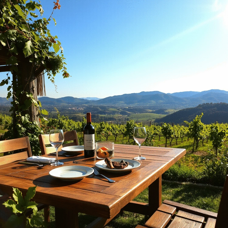 outdoor dining options in Napa Valley